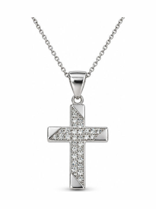 Jooliete Kreuz aus Silber mit Kette