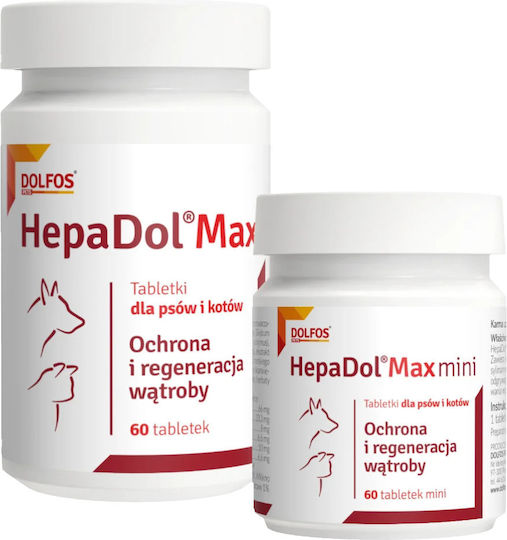 Dolfos Hepadol Max Πολυβιταμίνες Σκύλου και Γάτας για Ηπατικές Παθήσεις