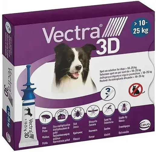 Ceva Vectra 3D Multivitamine pentru Câini și Pisici 2,5 ml pentru Susținerea Organismului