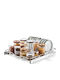 Vevor Настолна стойка Inox 50x53.5 см Сребриста