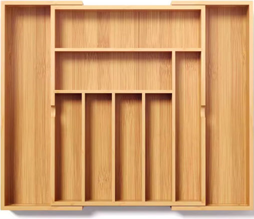 Finetto Organizator de Tacâmuri Extensibil din Lemn pentru Sertar