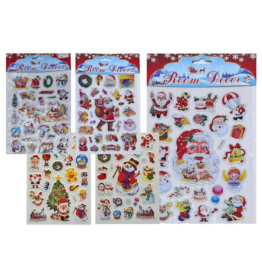 XMASfest Коледни Стикери 3x3x25см 12бр.