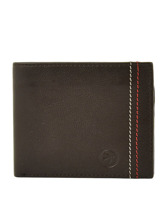 Braune Herrenlederbrieftasche mit RFID