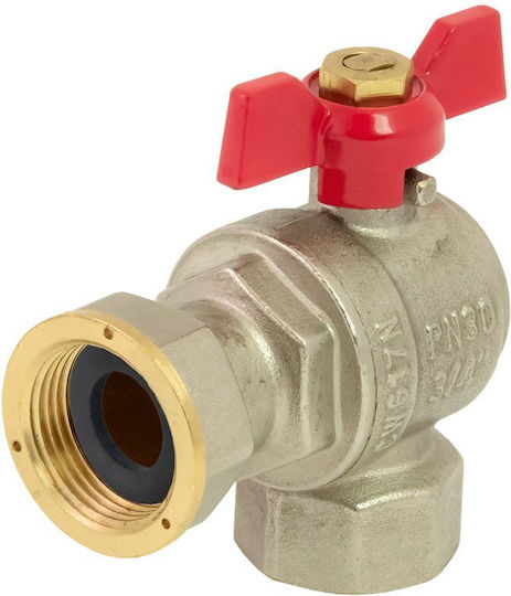 Ъглов Сферичен Кран Perfexim Doskonały System Въртяща Се Гайка Pha-010/o 3/4'' Dn20 00-010-0200-001