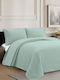 Sunshine Hotel Bedspread Queen Size L250xW240cm Turquoise