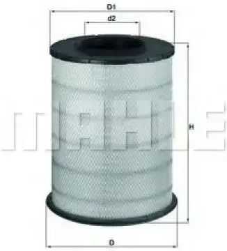 Air Filter Mahle Original Lx 1587