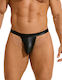Herren Jockstrap-Unterwäsche Schwarz