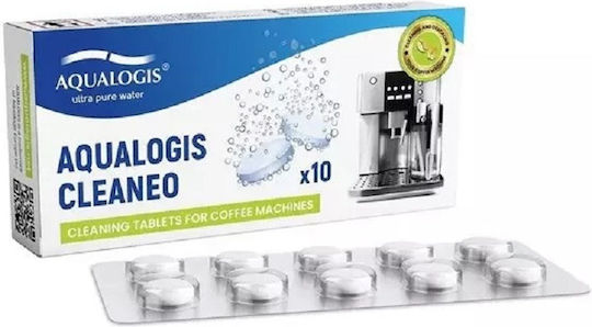 Aqualogis Cleaneo Почистващи Таблетки за Еспресо Кафемашина 10 бр