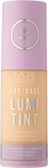 MUA Pro/base Lumi Tint Fond de Ten Lichid W2 30ml