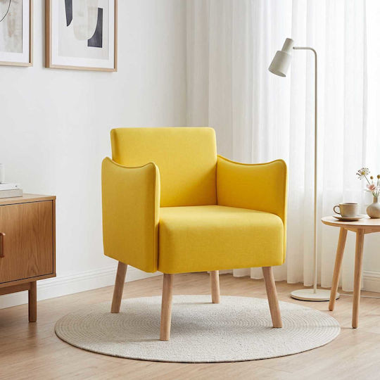 Relaxsessel 60x65x76 cm in zartem Gelb Relaxsessel 60x65x76 cm in zartem Gelb