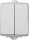 Kanlux Waterproof Recessed Frameless Wall Switch Grey