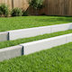 Garden Border Edging Profiles 10 Pcs 100 x 6 x 15 cm Steel White 8012951 White