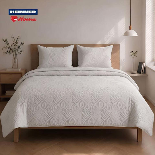 Heinner Κουβερλί Σετ Υπέρδιπλο Γκρι 220x240cm 3τμχ Heinner Κουβερλί Σετ Υπέρδιπλο Γκρι 220x240cm 3τμχ