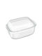 Relaxdays Rectangular Glass Oven Dish with Lid 32.5x19.5x13cm