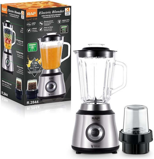 Raf Standmixer mit Glaskanne 1,5 l 450 W Blau R-2844