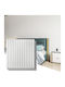3D Wall Panels Made of PVC Adhesive / with Glue Decorative White 50x50cm 12 Pieces