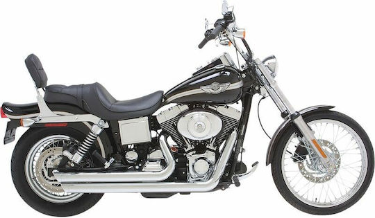 Vance & Hines Full Exhaust System Steel Big Shot Staggered Slash-Cut 17911