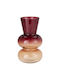 Koopman Decorative Glass Vase Red 14x14xH25cm