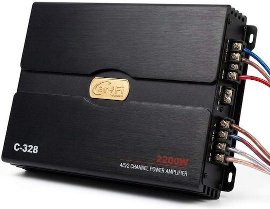 Amplificator Auto cu 4 Canale 3200 W Mosfet 12 V 2/4 Ohm pentru Difuzoare & Subwoofer