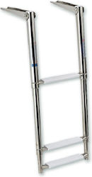 Σκάλα 3 Σκαλιά Τηλεσκοπική Inox 316 21x 37-89 Cm