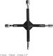 Cheie în Cruce pentru Roți Auto 17 mm 19 mm 21 mm 1/2" Mâner Antiderapant