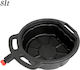 Car and Motorcycle Oil Change Container Manual Oil Can Capacity 8 Liters 49x12x38cm Black