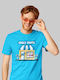 Tstudio Only Fans T-shirt Синя Памучна