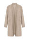 Women's Long Cardigan With Pockets Beige