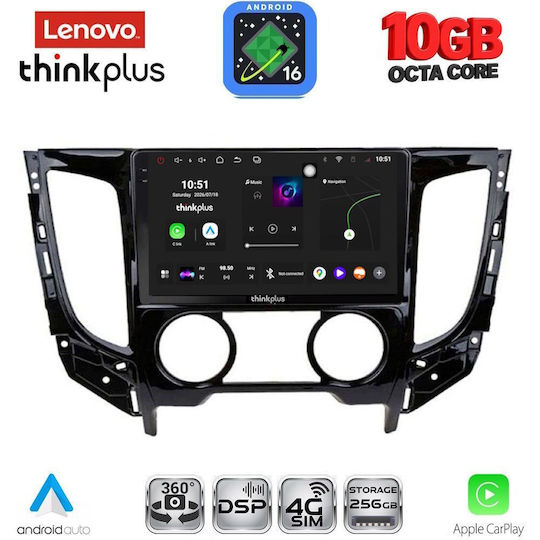 Lenovo Auto-Audiosystem für Mitsubishi L200 BMW X2 / X6 2015–2019 mit A/C (Bluetooth/USB/WiFi/GPS/Apple CarPlay/Android Auto) mit 9-Zoll-Touchscreen