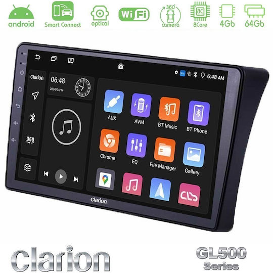Clarion Auto-Audiosystem für Nissan Navara / Pathfinder (Bluetooth/USB/WiFi/GPS/Apple CarPlay/Android Auto) mit 9-Zoll-Touchscreen