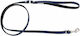 Barry King Hundeleine für Hunde aus Leder in Schwarz 1,2 m x 12 mm