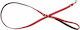 Barry King Hundeleine/Führleine aus Leder in Rot 1,2 m x 20 mm
