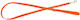 Barry King Hundeleine/Hundeführleine aus Gurtband in Orange 1 m x 20 mm