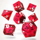 Set de Zaruri Metalice Dawn Blossom pentru Jocuri de Rol