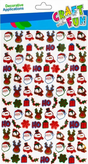 Craft with Fun Коледни стикери за деца на 3+ години 96 бр