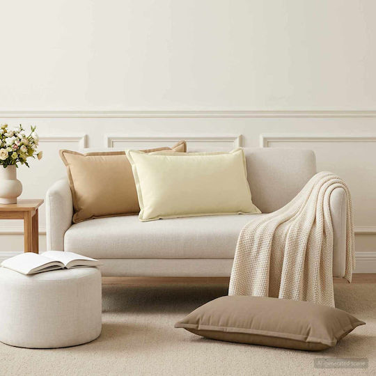 vidaXL Sofa-Kissen Houten Creme 40x80 cm 934062