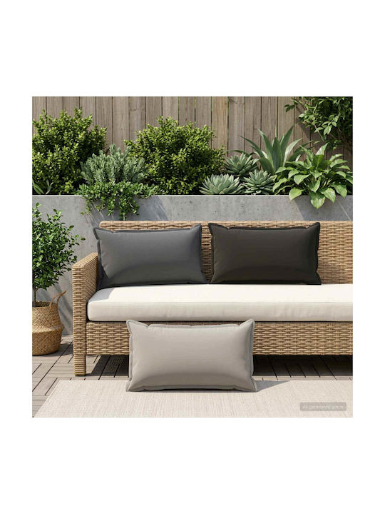 vidaXL Μαξιλάρι Καναπέ Houten Ανθρακί 40x70εκ.