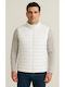 Sleeveless Bomber Jacket White