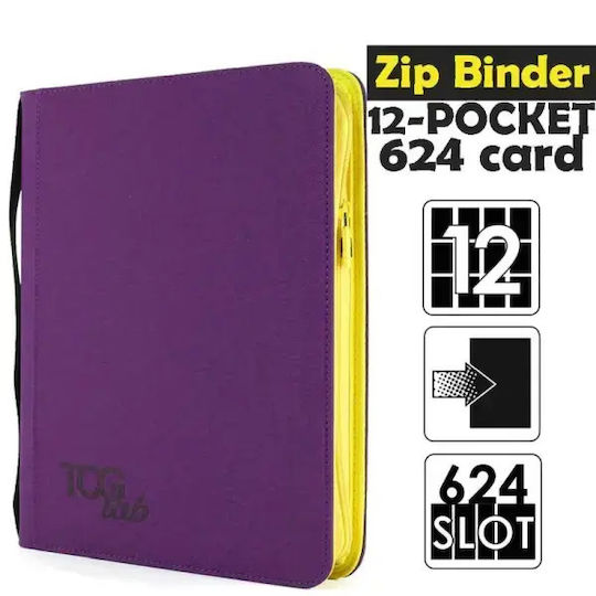 TCGLab Biblioraft cu 12 buzunare, dimensiune standard, violet