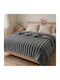 Cosy Life Super King Sherpa Comforter 220x240cm Dark Grey