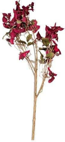 EDG Artificial Branch Gold Red Flowers Comus 118 cm