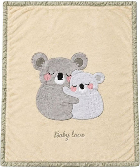 Kamtex Baby Велурено Одеяло Бежово 105x130см