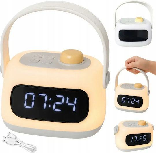 Verk Group Digital LED Tabletop Clock with Alarm Clock