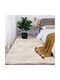 SpitiBazaar Modern Schlafzimmer-Teppichsets Ecru 3 Stücke