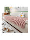 Ehome Pink Elastic Living Room Cover Set 3 Pieces