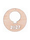 Nuova Vita 2027 Wooden Pomegranate Lucky Charm 8cm