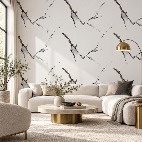 Self-Adhesive Wall Wallpaper White 300x120cm