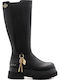 Any Women's Boots with Medium Heel Black