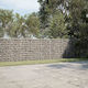 vidaXL Steel Gabion Basket for Garden Fence 10x10x100 cm Silver