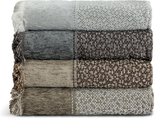 Lino Home Cuvertură pentru Canapea cu 3 Locuri Jacquard 180x300 cm Gri